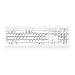 Genius Genius  USB  Slimstar 130 UK Keyboard 104 Keys, White