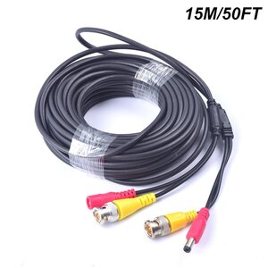 Generic Generic  20M BNC Plug + Play Video Power shotgun Cable For CCTV Cameras - Black