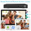 Anspo 4 Channel DVR/NVR CCTV - 500GB HDD PSU and 4 White Dome Cameras Kit Image
