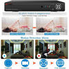 Anspo 4 Channel DVR/NVR CCTV - 500GB HDD PSU and 4 White Dome Cameras Kit Image