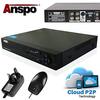 Anspo 4 Channel DVR/NVR CCTV - 500GB HDD PSU and 4 White Dome Cameras Kit Image