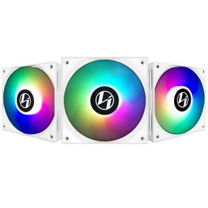 Lian Li Lian Li ST120 Addressable RGB 120mm White Fan With Controller - Triple Pack