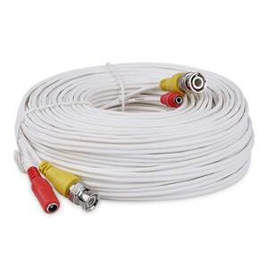 Generic Generic 30M BNC Plug + Play Video Power Cable For CCTV Cameras - White