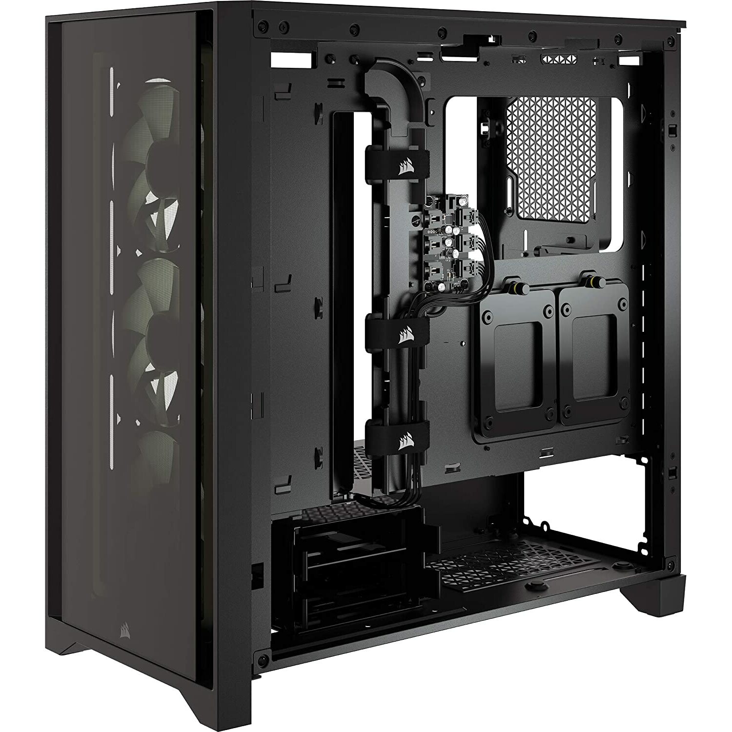 Corsair iCUE iCUE 4000X RGB Black Mid Tower Gaming Case - USB 3.0 ...