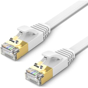 Generic Generic  3 Meter Flat Network patch Cable Cat7 SSPT - WHITE