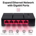 Mercusys  5 Port 10/100/1000 Gigabit Desktop Switch - Plastic Case