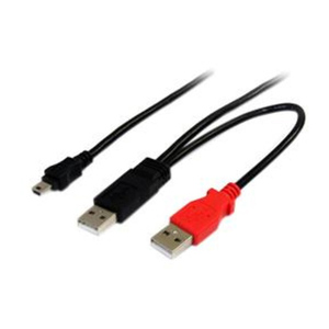StarTech StarTech  USB HDD Y Cable USB A to USB mini B for Portable HDD