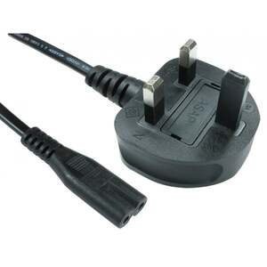 Generic Generic  2m UK Plug to Figure 8 Mains C7 mains power Lead