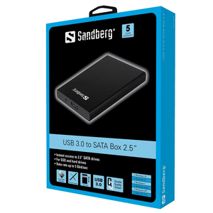 Sandberg Sandberg  2.5 Inch USB2.0 Enclosure (SATA)
