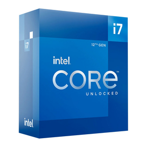 Intel Intel Intel 12 Core i7 12700K Alder Lake CPU/Processor, S 1700, Alder Lake, 12 Cores, 20 Threads, 3.6GHz, 4.9GHz Turbo, 25MB Cache, 125W, Retail