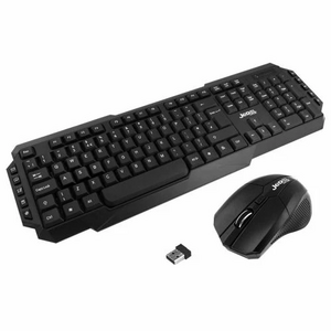 JEDEL JEDEL  Wireless Gaming Keyboard and 3 Button Mouse - Black Ediition   - Special Offer