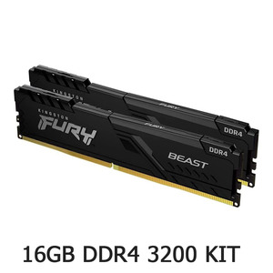 Kingston Kingston  16GB FURY Beast (2x8GB) 3200MHz DDR4 CL16 Desktop Memory Kit of 2