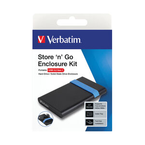 Verbatim Verbatim  Store n Go 2.5 Inch Hard Drive Enclosure Kit USB 3.2 - Black