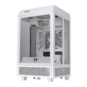 Thermaltake Thermaltake CA-1R3-00S6WN-00 The Tower 100 Mini Chassis Tempered Glass PC Gaming Case - Snow - Special Offer