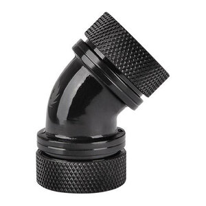 Thermaltake Thermaltake  45 Degree 5/8`` Dual PETG Compression Fitting - Black