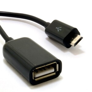 Generic Generic  OTG USB On The Go Host HQ Adapter Cable USB A Female to Micro B - Black
