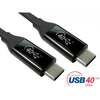 Generic 1M Certified USB4 40Gbps 100W USB Type C Cable - Retail Packaging Image