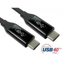 Generic 1M Certified USB4 40Gbps 100W USB Type C Cable - Retail Packaging