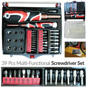 Splinktech Splinktech  39Pc Magnetic Screwdriver Set Extension Metric Hex Torx