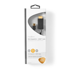 NEDIS NEDIS Mini DisplayPort Male to HDMI™ Connector, 21.6 Gbps, Gold Plated, 2.00 m