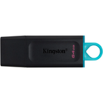 Kingston  64GB USB 3.2 Gen1 Memory Pen, DataTraveler Exodia, Cap, Key Ring - Black Friday Special Offer