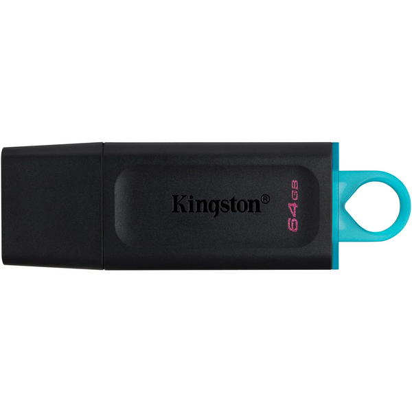 Kingston DTX/64GB 64GB USB 3.2 Gen1 Memory Pen, DataTraveler Exodia, Cap, Key Ring - Black Friday Special Offer