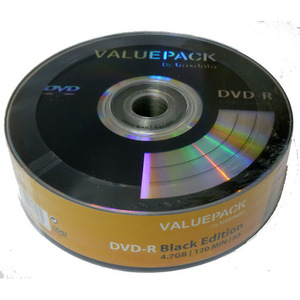 Traxdata Traxdata Valuepack DVD-R Black Edtition 8x By Traxdata (25 pack)