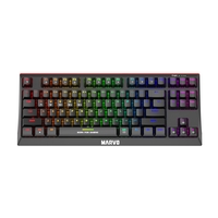 MARVO Marvo Scorpion Tri-Mode Wireless 60% TKL Mechanical Gaming Keyboard with Red Switches, Wireless, Bluetooth or Wired
