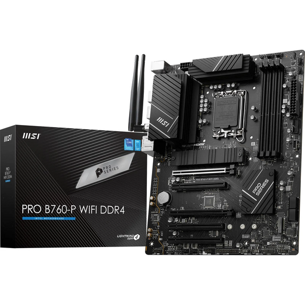 MSI PRO B760 P WIFI DDR4 ATX Motherboard for Intel LGA1700 CPUs