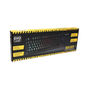 Evo Labs Evo Labs Builder RGB 7 Colour Multi Mode LED USB Gaming Keyboard