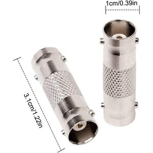 Generic Generic (2 PACK)  Female to Female CCTV BNC Coupler / Connector /  Adapter for CCTV Cameras