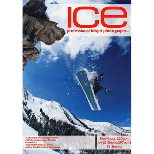 ICE ICE 220GSM A4 Double Sided Gloss 25 Sheets