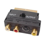 Generic 120-7613 Scart Adaptor-switched Scaadaptor to S-Video and RCA