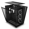 NZXT H9 Flow Black Mid Tower Tempered Glass PC Gaming Case - Black - Black Firday Special Offer Image