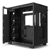 NZXT H9 Flow Black Mid Tower Tempered Glass PC Gaming Case - Black - Black Firday Special Offer Image