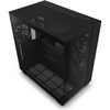 NZXT H9 Flow Black Mid Tower Tempered Glass PC Gaming Case - Black - Black Firday Special Offer Image