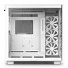 NZXT H9 Flow White Mid Tower  PC Gaming Case - White - EX DISPLAY, Tiny Mark on Glass, (See Images) Image
