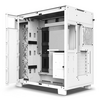NZXT H9 Flow White Mid Tower  PC Gaming Case - White - EX DISPLAY, Tiny Mark on Glass, (See Images) Image