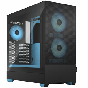 Fractal Designs Fractal Designs Pop Air RGB Cyan Core Mid Tower Tempered Glass PC Case