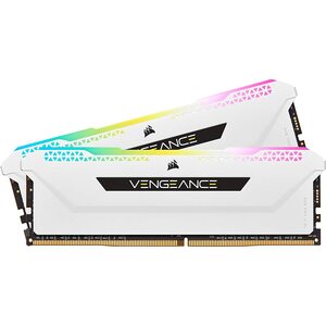 Corsair Corsair Vengeance RGB Pro SL 32GB Kit (2 x 16GB), DDR4, 3600MHz (PC4-28800), CL18, XMP 2.0, White