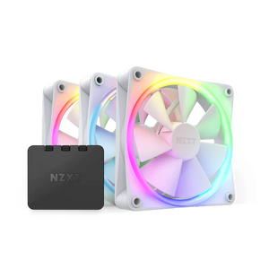 NZXT NZXT F120 RGB Triple Pack With Controller - White