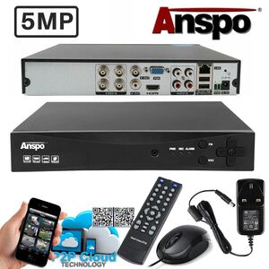 Anspo ANSPO 5MP Smart CCTV Camera System 16 CHANNEL DVR Recorder - HDMI