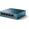 TP-LINK L 5-Port Desktop/Wallmount Gigabit Ethernet Switch, Splitter, Plug & Play, Desktop, Steel Case,Black Image