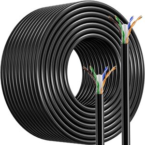 JEDEL Jedel 100m Cat6 out doors network cable Black - 100% Copper