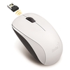 Genius White Wireless Mouse, 2.4 GHz with USB Pico Receiver, Adjustable DPI levels up to 1200 DPI, 3 Button with Scroll Wheel, Ambidextrous Design, White Image