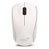 Genius White Wireless Mouse, 2.4 GHz with USB Pico Receiver, Adjustable DPI levels up to 1200 DPI, 3 Button with Scroll Wheel, Ambidextrous Design, White Image