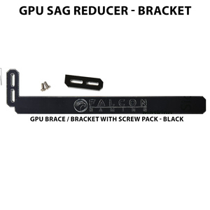 Falcon Value Falcon Value  Gpu Brace / Bracket With Screw Pack - Black